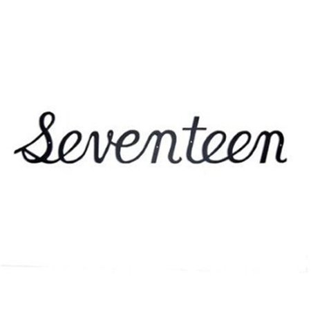 GARDENGEAR Script Modern House Number Seventeen GA98029